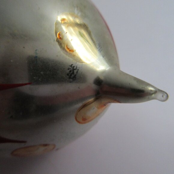 Hand Blown-Hand Painted Glass Tear Drop Christmas Ornament POLAND Vintage 3.5" - Picture 6 of 8